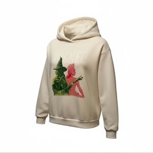 Cream Hoodie with Wicked Graphic
